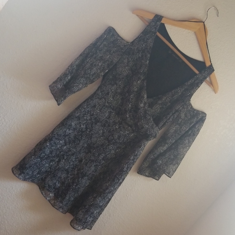 Zara Basic Cold Shoulder Dress - image 1